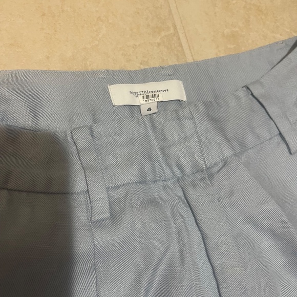 Rosetta Getty Light Blue Wide Leg Pants Size 4 | Designer Women’s Trousers - Picture 16 of 16